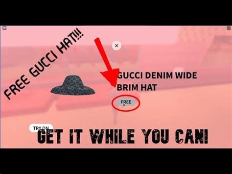 gucci hat roblox.